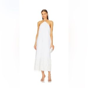 White Feather Dress by Alexis